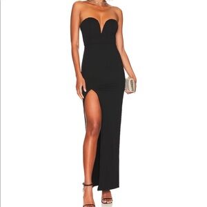 Superdown sweetheart black dress- NWT
